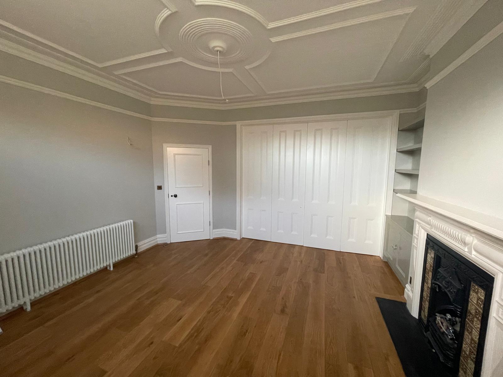 Finished timber floor; room illustration, heating installation not shown — Suddeco Homes project archive
