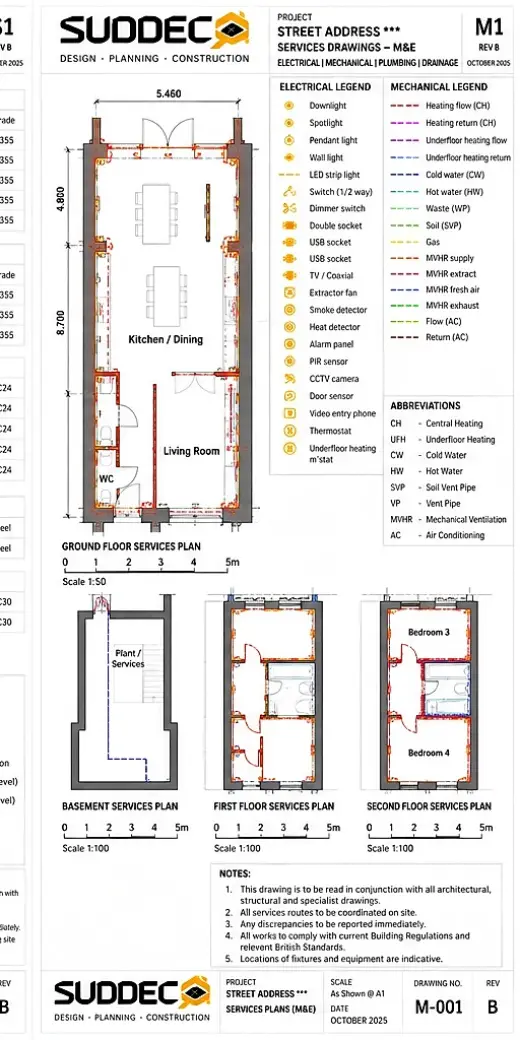 Suddeco services drawing sheet