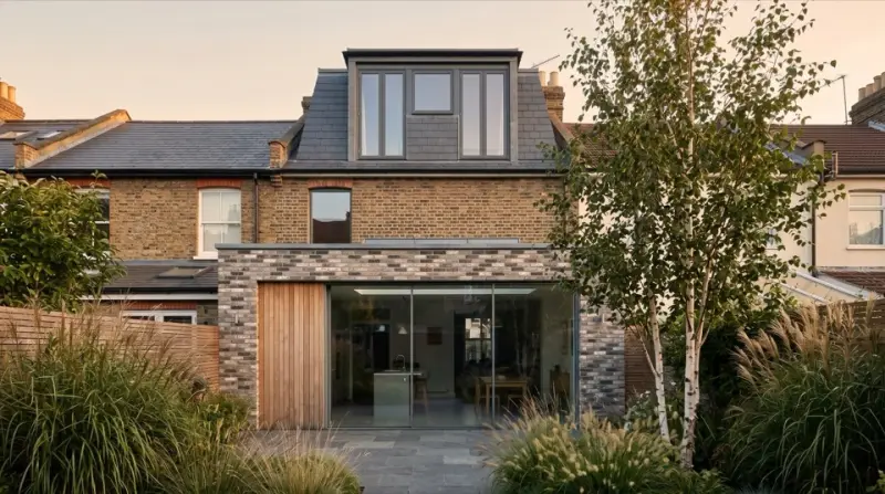 Dormer loft conversion on a terraced house