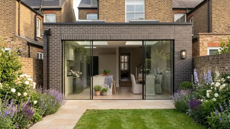 Rear extension on a terraced house